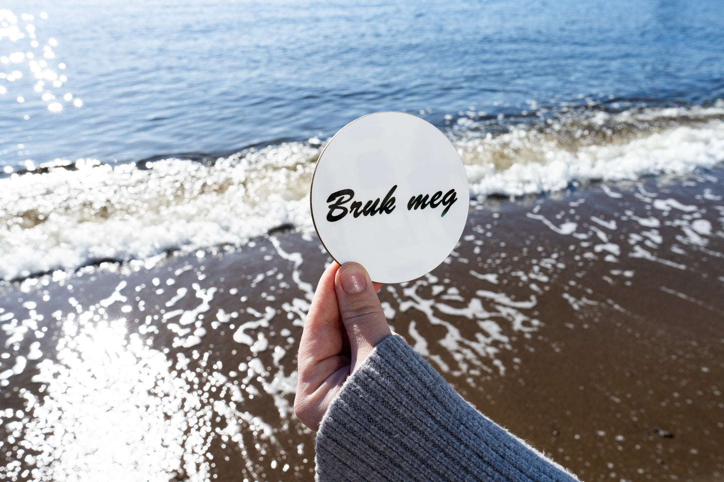 Bruk meg – coaster med et lite vink